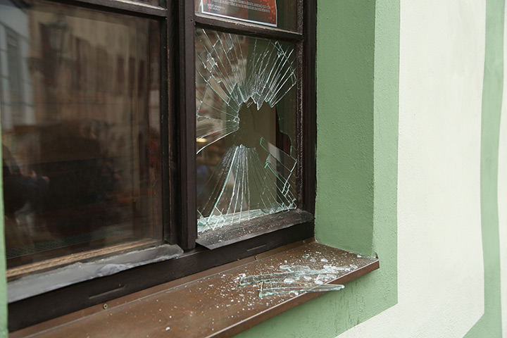 A2B Glass are able to board up broken windows while they are being repaired in Macclesfield.